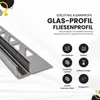 Glas-Fliesenprofil Edelstahl Klemmprofil Wandprofil V2A 2m Produktbild-Vorschau 2