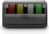 A 3D rendering of a filament dryer box with spools of filament inside. Produktbild-Vorschau