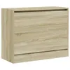 vidaXL Armoire à chaussures Chêne Sonoma 80x34x63 cm Bois Voir les images du produit 3