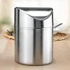 Vedro na zvyšky jedla z nehrdzavejúcej ocele s výškou 19 cm Náhľad obrázku produktu 3