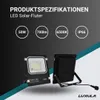 LUXULA LED Solar-Fluter 700 lm kaltweiß schwarz IP66 Produktbild-Vorschau 3