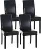 lot de 4 chaises de salle à manger Ina noires Voir les images du produit 1