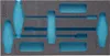 HAZET 163-122L, Schubladeneinheit, Blau, Grau, Schaum, Produktbild-Vorschau 1