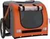 vidaXL Fahrradanhänger Hunde Orange und Schwarz Produktbild-Vorschau 4