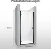 SONNI 90x195cm Dusche Nischentür,  6mm Sicherheitsglas, Produktbild-Vorschau 7