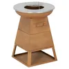 A product shot of a grill/fire pit on a white background. Produktbild-Vorschau