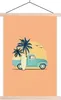 MuchoWow® Textilposter Auto - Palme - Surfbrett - Sommer Produktbild-Vorschau 1