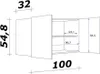 Flex Well Hängeschrank Lucca BxTxH 100 x 32 x 55 cm weiß Produktbild-Vorschau 7