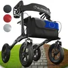 ELONEO Rollator pieghevole con sedile, rollator per esterni Anteprima dell’immagine prodotto 1