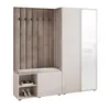 Garderobe ARIA 1 190 cm Kaschmir Gepolstert Mausgrau mit Produktbild-Vorschau 2