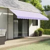 Tenda da sole a strisce blu e bianche 4,5 m Anteprima dell’immagine prodotto 2