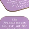 Mr. & Mrs. Panda Holzuntersetzer Spruch Friseur Wunder - Produktbild-Vorschau 5