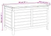 vidaXL Cassapanca da giardino 99x49,5x58,5 cm in legno Anteprima dell’immagine prodotto 8