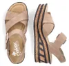 Rieker Nabukino Damenschuhe Sandalen Hoch Braun Freizeit Productafbeelding-voorbeeld 41