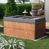 200 x 100 x 77 cm Grządka podwyższona, stal corten, Optyka Podgląd zdjęcia produktu 2