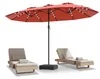 Parasol double COSTWAY 450 x 260 cm, parasol de jardin avec Voir les images du produit 1