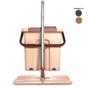 A flat mop and bucket set is displayed against a white background. The bucket has separate compartments labeled 'WASH' and 'DRY'. Náhled obrázku produktu