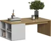 Table basse Vicco Kivo Blanc 90x50cm avec 4 compartiments Voir les images du produit 5