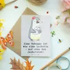 Mr. & Mrs. Panda Grußkarte Hebamme Magie - Grau Pastell - Produktbild-Vorschau 3
