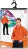 Satin Rüschenhemd orange 70er Jahre Retro M/L -XXL XL - 54 Produktbild-Vorschau 3