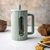 Glas French Press Tee-Kaffeebereiter 350 ml Grün KLAUSBERG Produktbild-Vorschau 2
