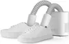 A white shoe dryer with two nozzles connected by a flexible hose to a white base unit. Produktbild-Vorschau
