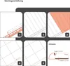 Diagrams illustrating the installation steps for a tile profile, with a detailed close-up of the profile and adhesive. Podgląd zdjęcia produktu