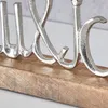Schriftzug Du Und Ich L25cm Gold Mango Holz Tischdeko Produktbild-Vorschau 4
