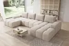 Moebelfest Lusso Ecksofa U-Form Couch Creme Teddy-Bouclé - Produktbild-Vorschau 10