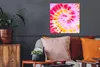MuchoWow® Poster Krawattenfärbung - Rosa - Lila 50x50 cm - Produktbild-Vorschau 2