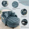 Divano letto 2 in 1 con pouf contenitore, divano Anteprima dell’immagine prodotto 4