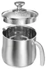 Edelstahl-Kochtopf 2L mit Glasdeckel, Induktion, Ausgießer Voir les images du produit