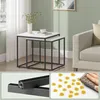 FORTENA Couchtisch 2er Set Quadratisch Weiß Schwarz – Produktbild-Vorschau 4