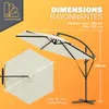 KINGSLEEVE® Parasol de jardin extérieur en alu Parasol Voir les images du produit 3