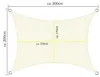 Tenda parasole Sol Royal rettangolare impermeabile 2x3 m Anteprima dell’immagine prodotto 2