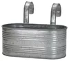 Balkonkasten mit Henkel silber verzinkt - 40 x 32 x 27 cm - Produktbild-Vorschau 1