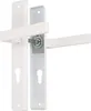 A white door handle set with a keyhole. Náhled obrázku produktu