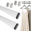 HOOZ® Kleiderstange 60 cm Oval Aluminium [SCHRANK- & Produktbild-Vorschau 1