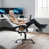 UISEBRT Bílá herní židle Kancelářská židle k PC s masážní Náhled obrázku produktu 9