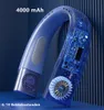 Přenosný mini ventilátor na krk (modrý), dobíjecí 4000mAh, Náhled obrázku produktu 8