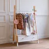 Kindergarderobe aus Holz und Weiß mit Schublade LOU Produktbild-Vorschau 6