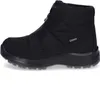 A side view of a black winter boot with a zipper. Náhled obrázku produktu