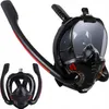 MASKA DO SNORKELINGU Z DWOMA FAJKAMI SM-14 L/XL czarna Podgląd zdjęcia produktu 1