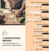 Klarstein Messerblock mit Messer, 7-Teiliges Messer-Set mit Produktbild-Vorschau 4