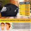 Sportlicher Integralhelm Motorradhelm mit Doppelvisier Produktbild-Vorschau 4