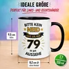 Tasse 79. Geburtstag Mann – „Bitte kein Neid“ – Geschenk Produktbild-Vorschau 6