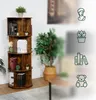 Relaxdays Bücherregal drehbar, 20 Fächer, H x D: 137 x 50 Produktbild-Vorschau 3