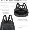 ROYALZ "Delaware" moderner kleiner Rucksack Damen Leder - Produktbild-Vorschau 4
