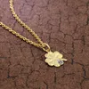 trendor 39026 Halskette für Mädchen mit Kleeblatt-Anhänger Gold auf Silber 3 Produktbild-Vorschau