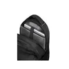 The inside of a black backpack with two laptops placed inside. Produktbild-Vorschau